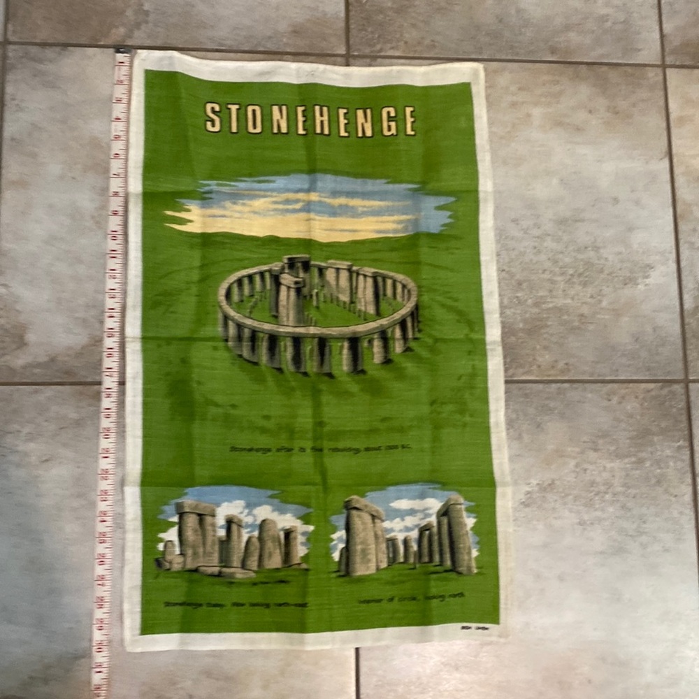 Mini Stonehenge Linen Fabric Poster